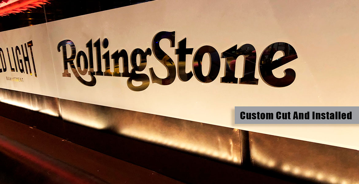 ROLLING STONE GRAMMY PARTY FROSTED GLASS